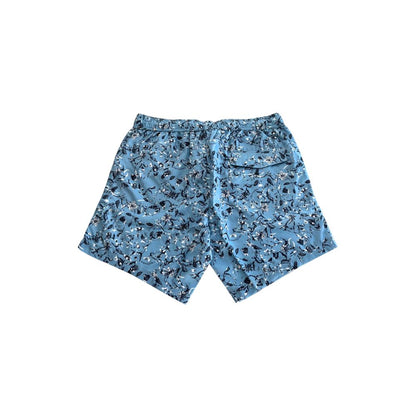 Trussardi Beachwear Hellblaue Polyester-Badeshorts für Herren