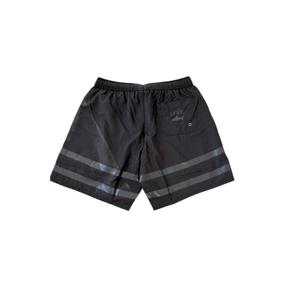 Iceberg Schwarze Polyester-Badeshorts für Herren