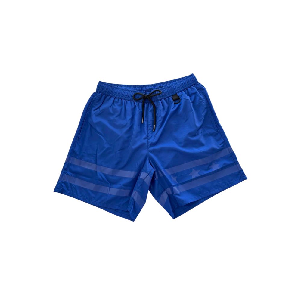 Iceberg Blaue Polyester-Badeshorts für Herren