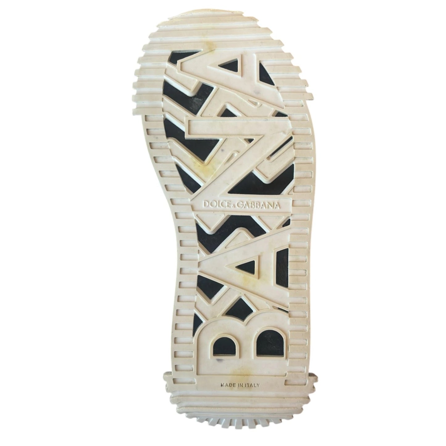 Dolce &amp; Gabbana Weiß Schwarz Low Top NS1 Sneakers Schuhe