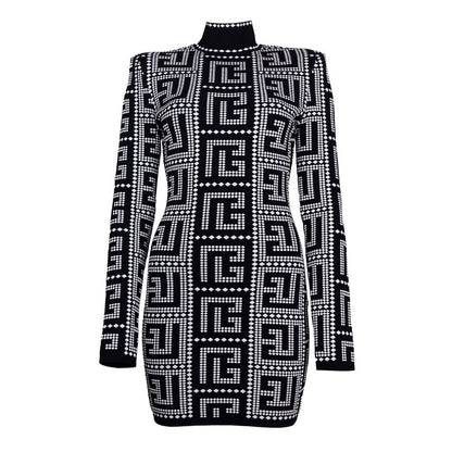 Balmain Black Viscose Dress