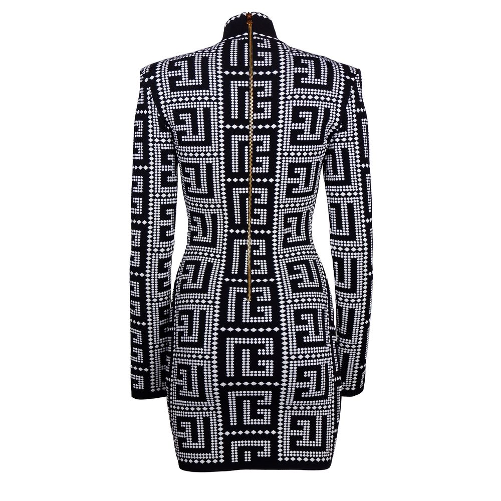 Balmain Black Viscose Dress