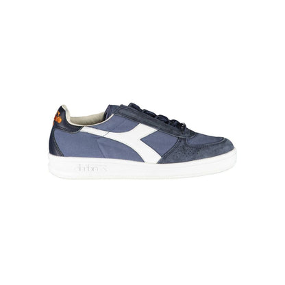 Diadora – Chic – Schnür-Sneaker in Blau mit Kontrast
