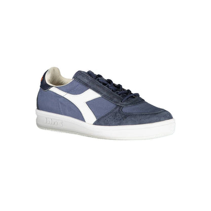 Diadora – Chic – Schnür-Sneaker in Blau mit Kontrast