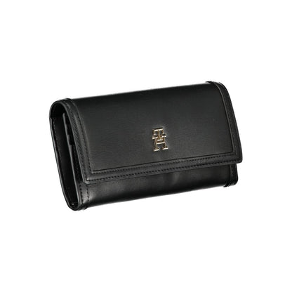 Tommy Hilfiger – Elegante schwarze Geldbörse mit zwei Fächern