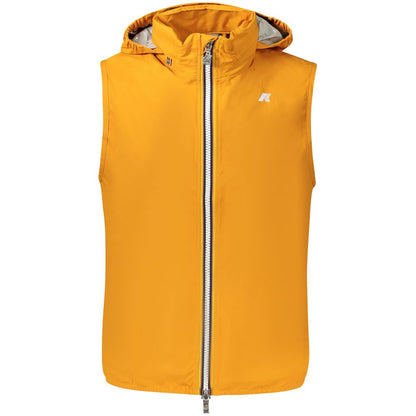 K-WAY Orange Polyester Herrenjacke