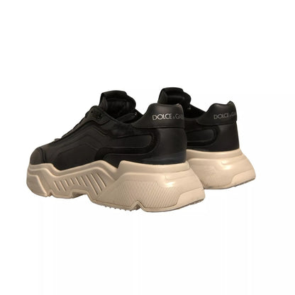 Dolce &amp; Gabbana Schwarz Weiß Daymaster Low Top Sneakers Schuhe