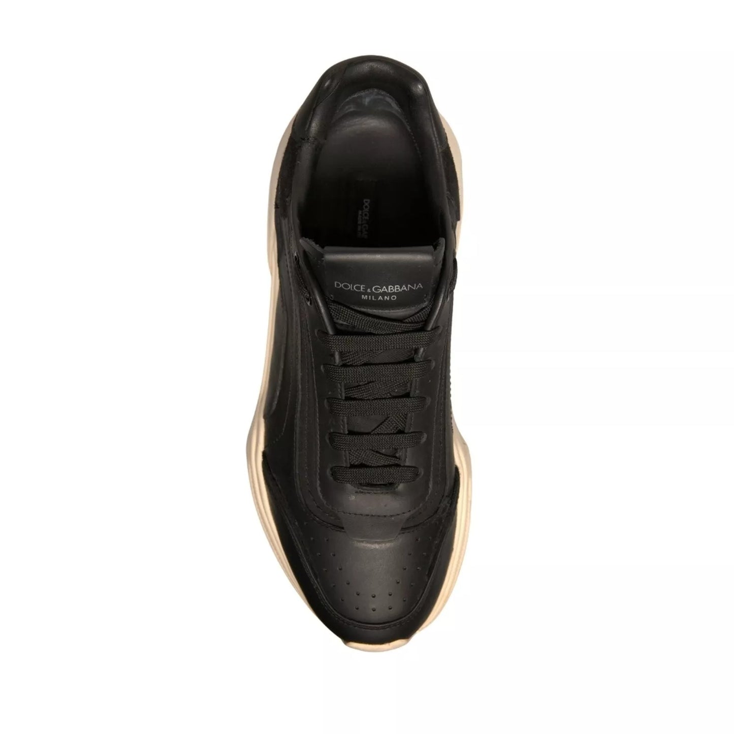 Dolce &amp; Gabbana Schwarz Weiß Daymaster Low Top Sneakers Schuhe