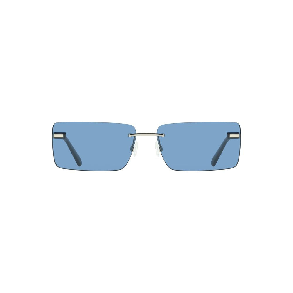 Calvin Klein Damen-Sonnenbrille aus blauem Metall