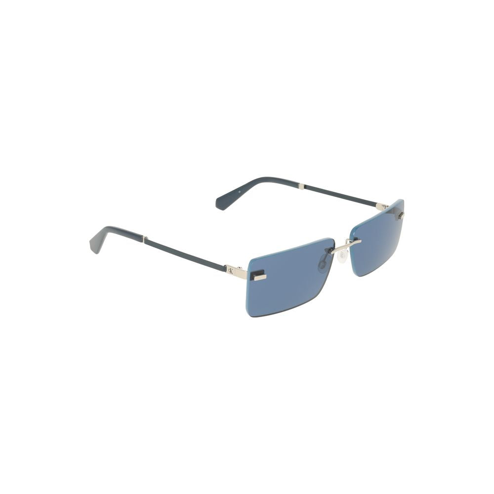 Calvin Klein Damen-Sonnenbrille aus blauem Metall
