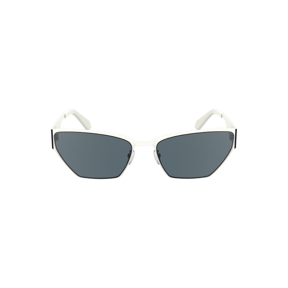 Calvin Klein Damen-Sonnenbrille aus weißem Metall