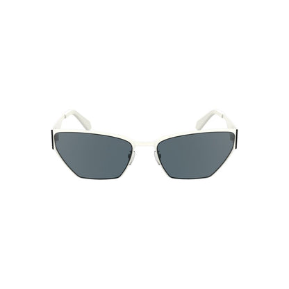 Calvin Klein Damen-Sonnenbrille aus weißem Metall