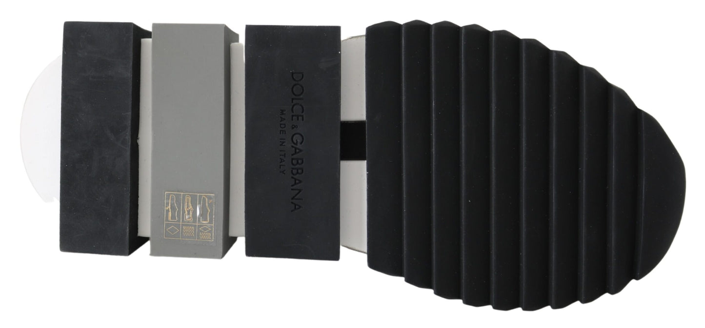 Dolce &amp; Gabbana – Slip-On-Sorrento-Sneaker in Weiß und Schwarz