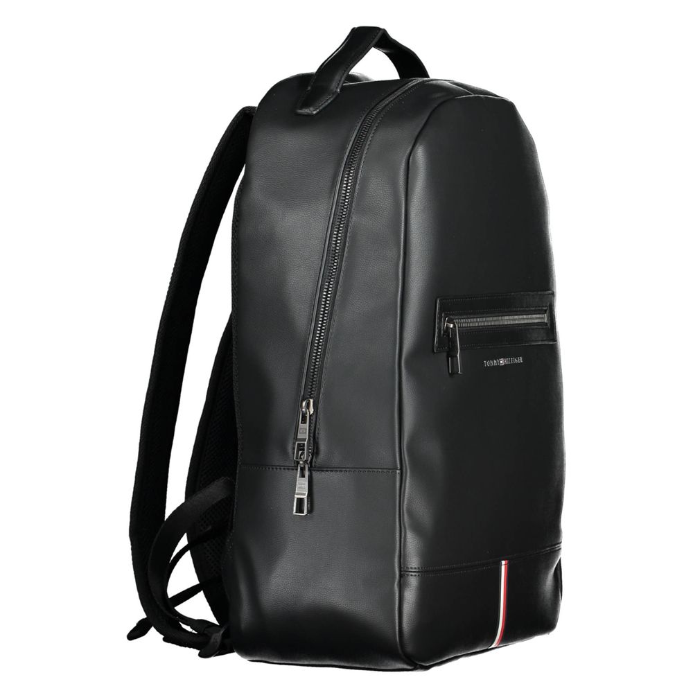Tommy Hilfiger – Schwarzer Polyethylen-Rucksack für Herren