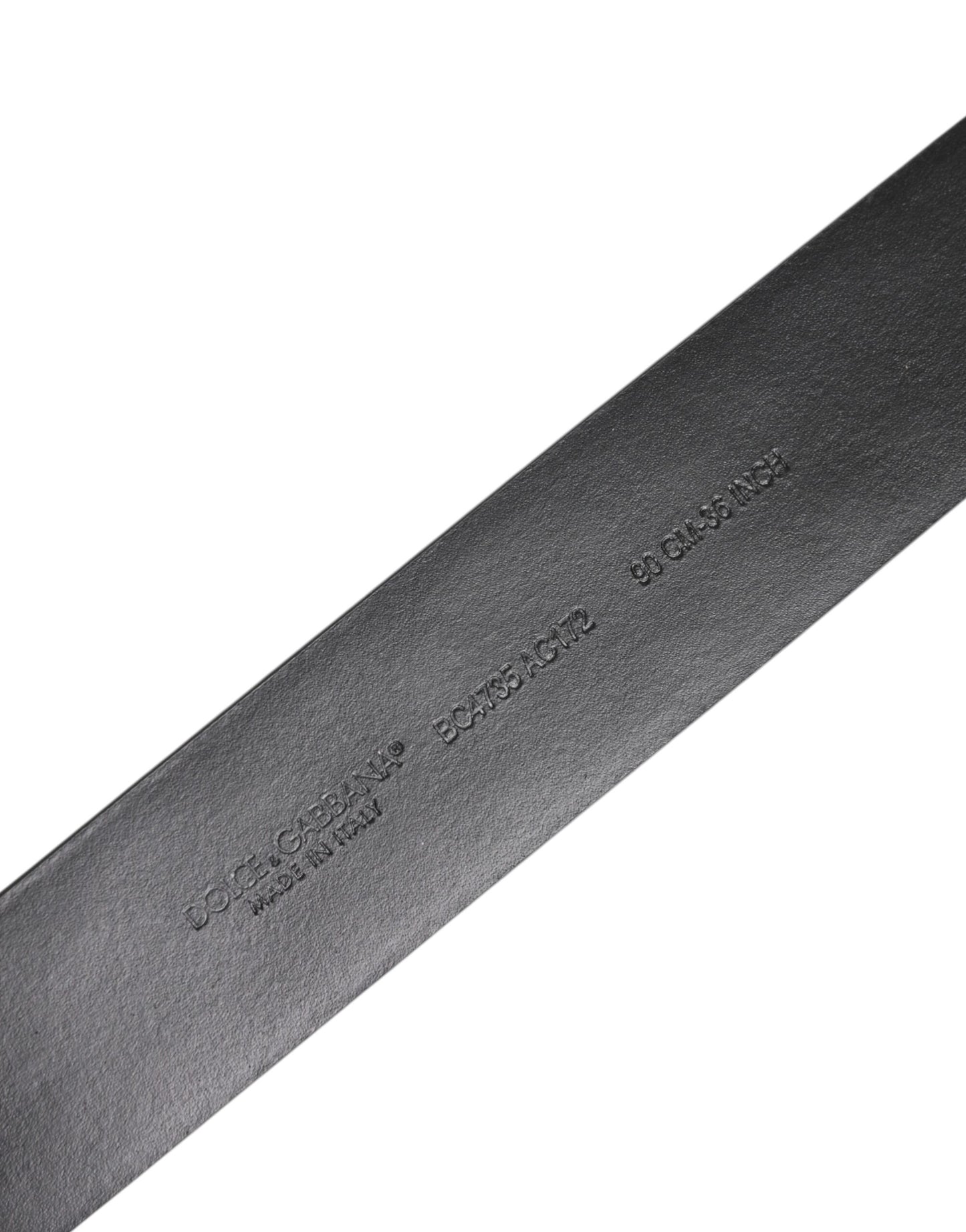 Dolce &amp; Gabbana – Schwarzer Gürtel aus Kalbsleder mit silberner Nietenschnalle