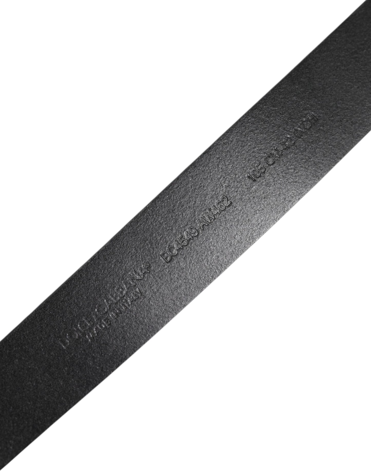 Dolce &amp; Gabbana – Klassischer schwarzer Ledergürtel mit Metallschnalle