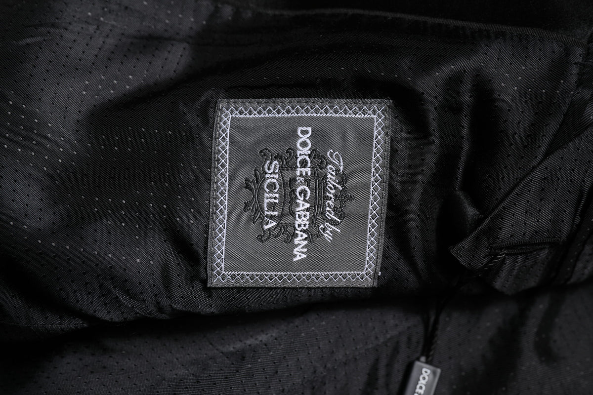 Dolce &amp; Gabbana – Rote SICILIA – Blazerjacke mit Paillettenverzierung