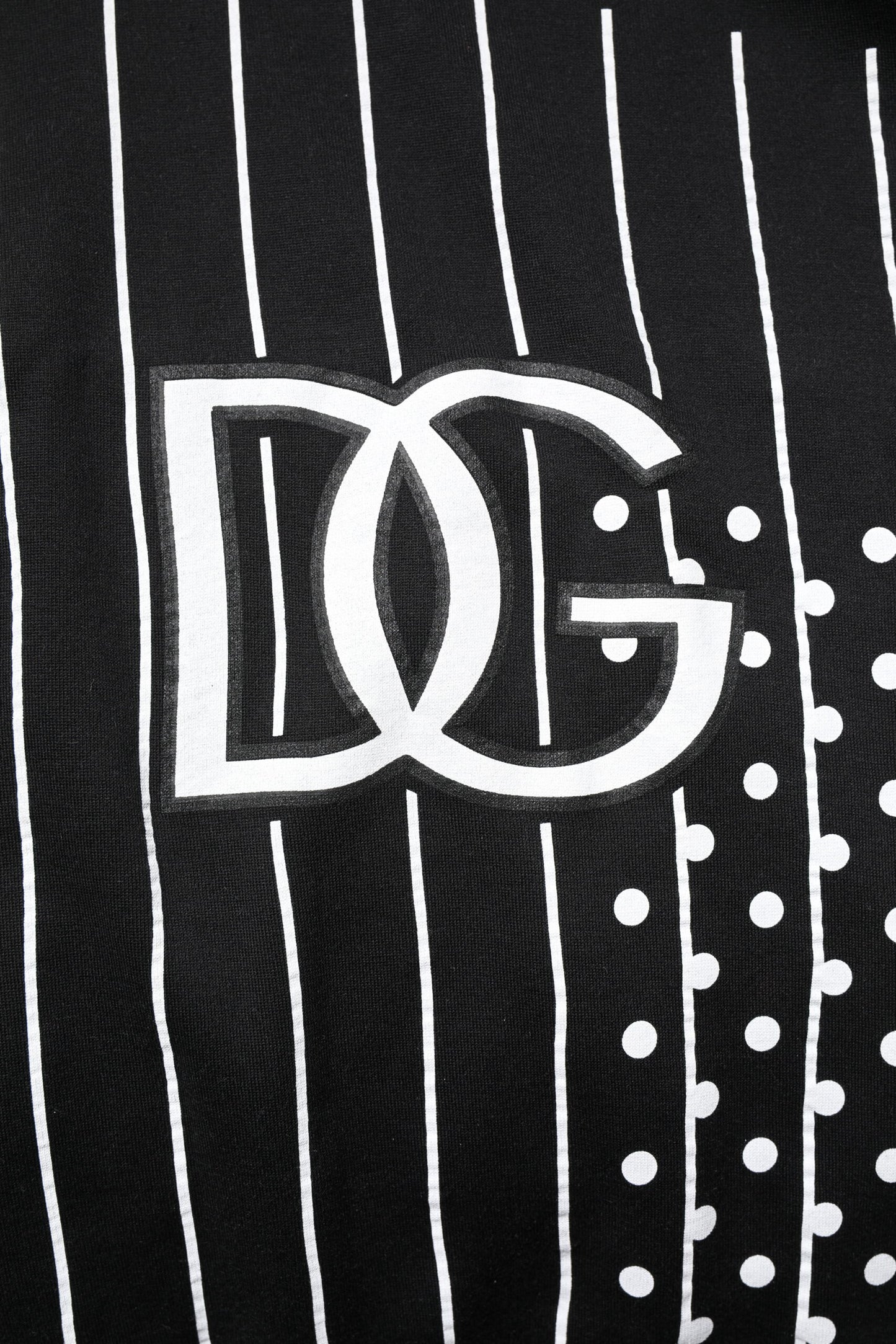 Dolce &amp; Gabbana – Kapuzenpullover mit schwarzen und weißen Streifen