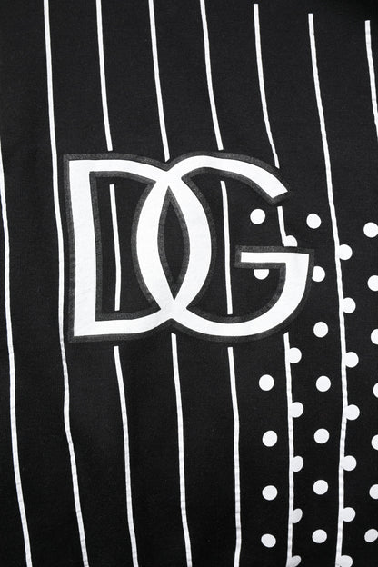 Dolce &amp; Gabbana – Kapuzenpullover mit schwarzen und weißen Streifen