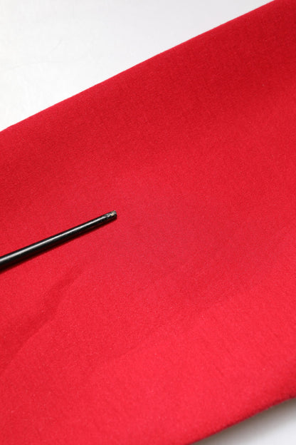 Dolce & Gabbana Red Embossed Logo Cotton Crew Neck Sweater