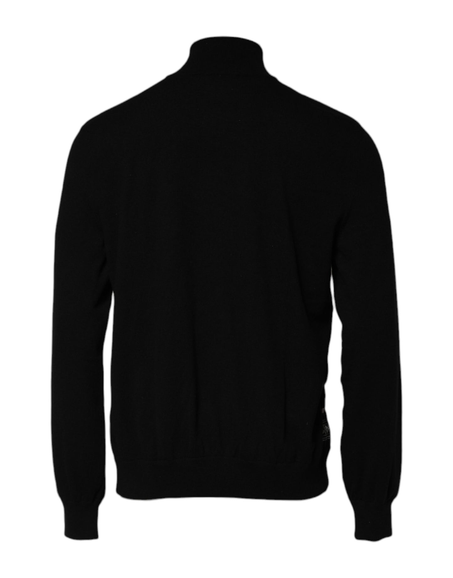 Dolce &amp; Gabbana – Schwarz-weißer Pullover mit durchgehendem Reißverschluss und Bandana-Print