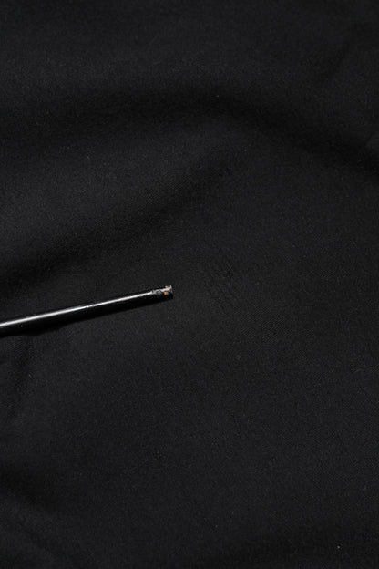 Dolce &amp; Gabbana – Schwarzer Baumwollpullover mit Rundhalsausschnitt und geprägtem Logo