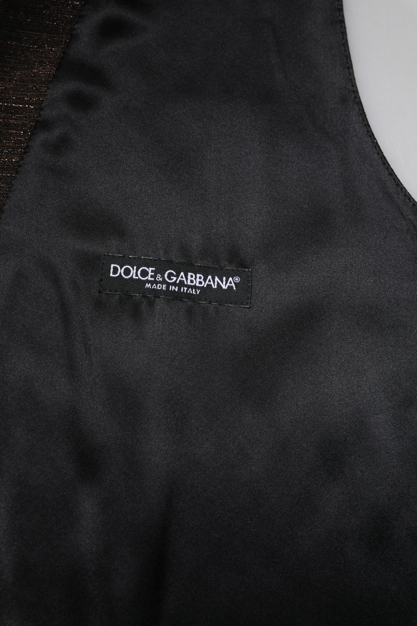 Dolce &amp; Gabbana Dunkelbraune Weste für formelle Anlässe