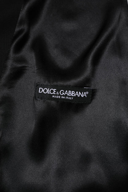 Dolce &amp; Gabbana Schwarze Wollweste für formelle Anlässe