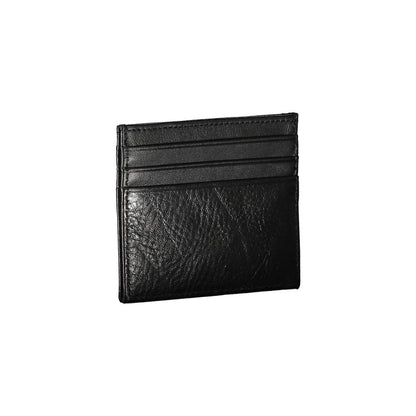 Tommy Hilfiger – Schwarze Lederbrieftasche für Herren