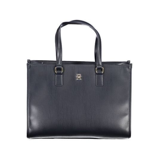 Tommy Hilfiger – Blaue Polyethylen-Handtasche
