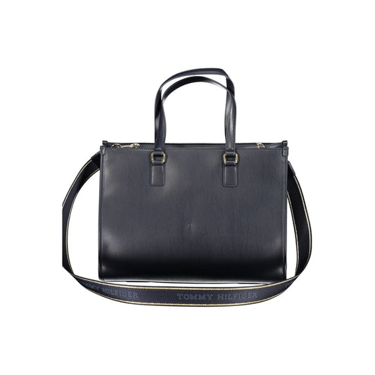 Tommy Hilfiger – Blaue Polyethylen-Handtasche