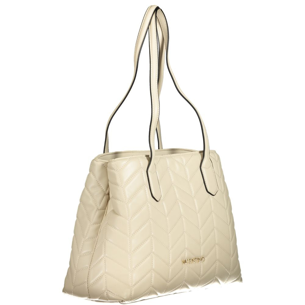 Mario Valentino Beige Polyethylen Damen Handtasche
