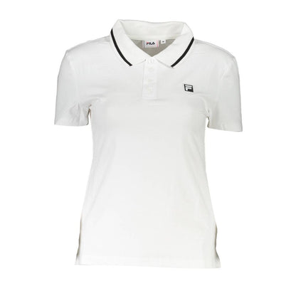 Fila – Weißes Poloshirt aus Baumwolle für Damen