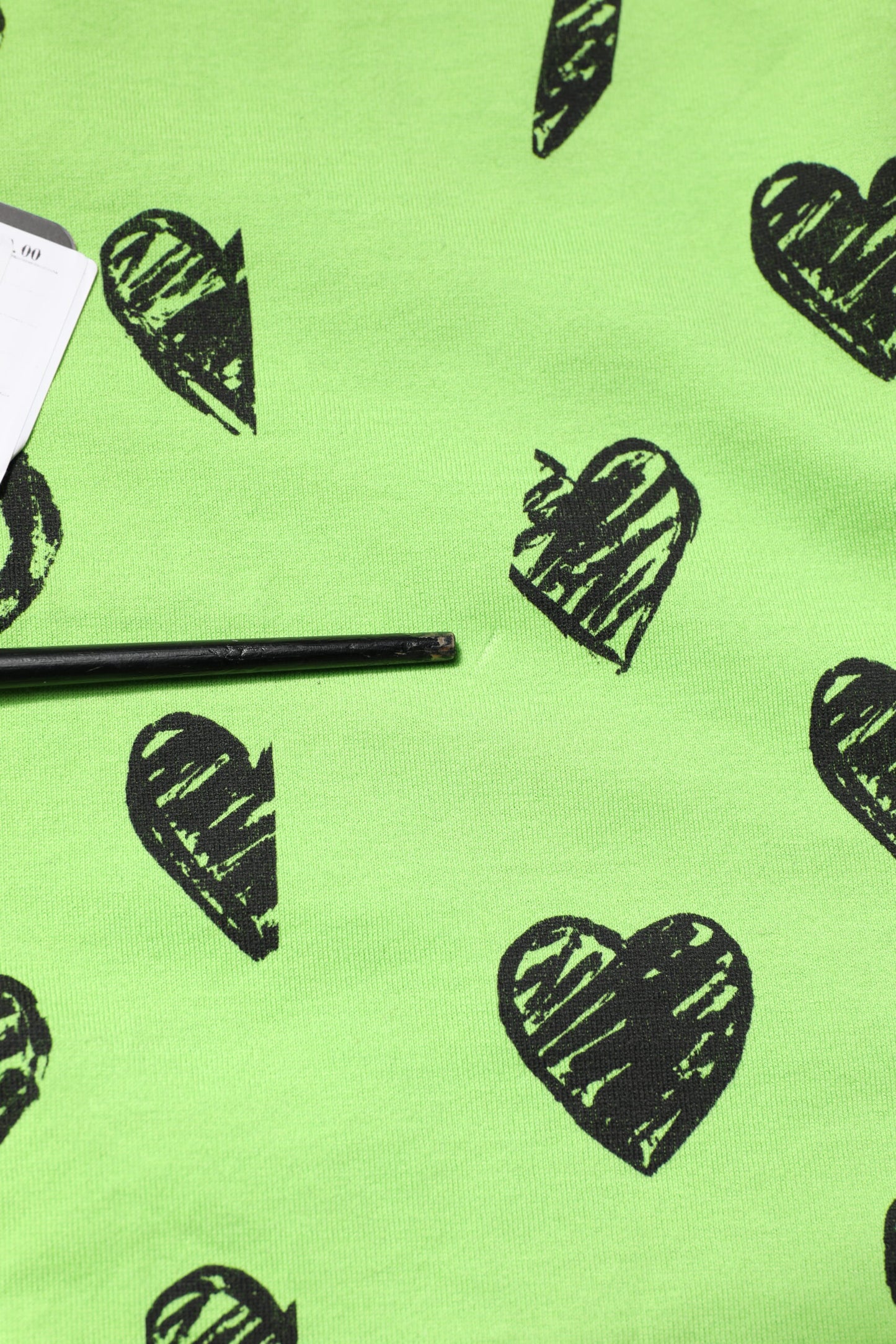 Dolce & Gabbana Green Heart Print Cotton Crew Neck T-shirt