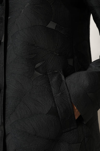 Dolce &amp; Gabbana – Schwarze, einreihige Trenchcoat-Jacke