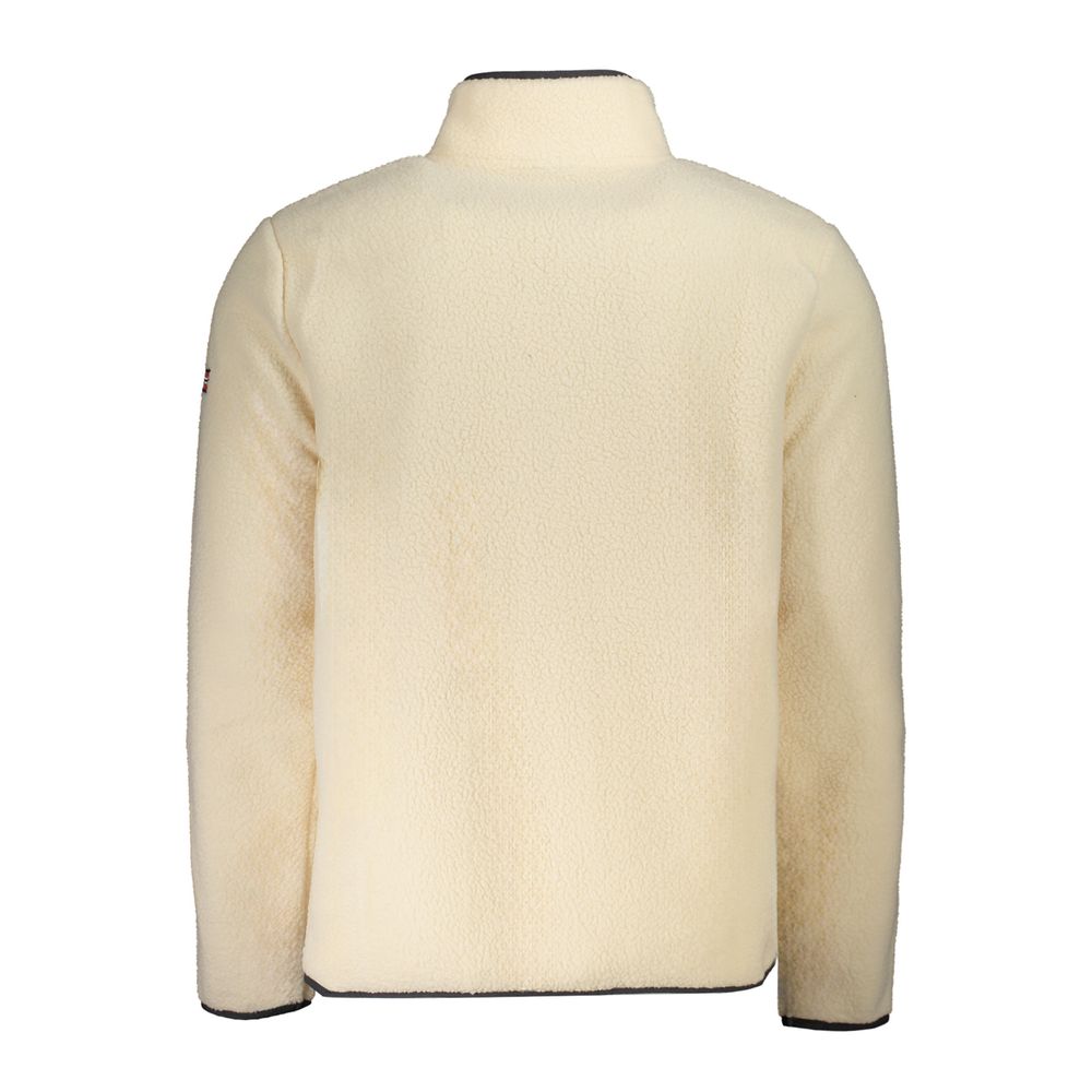 Norwegen 1963 Beige Polyester Herren Pullover mit mehreren Taschen