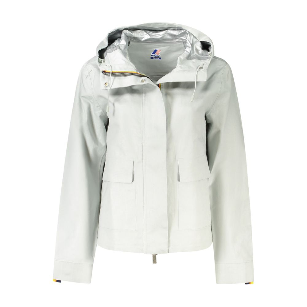 K-WAY Graue Leinenjacke für Damen