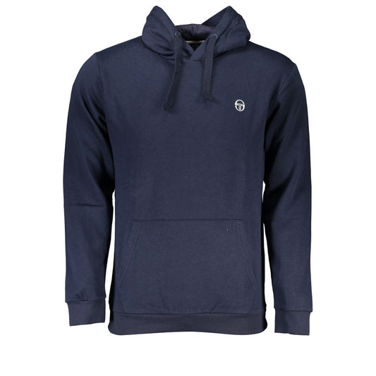 Sergio Tacchini Blue Cotton Men Hoodie
