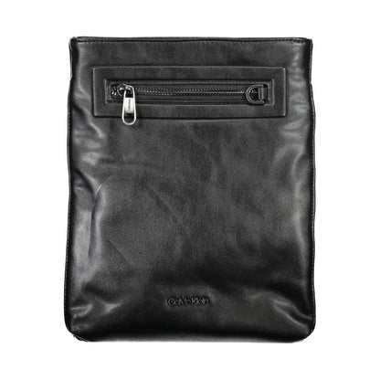 Calvin Klein – Elegante schwarze Umhängetasche mit Kontrastdetails