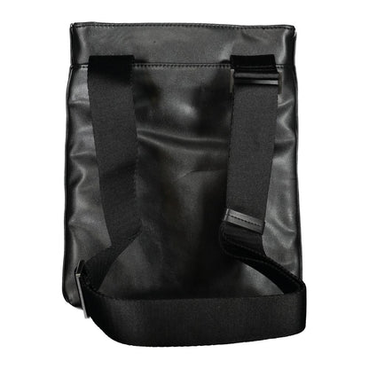 Calvin Klein – Elegante schwarze Umhängetasche mit Kontrastdetails