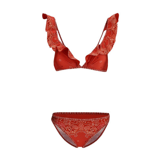 Zimmermann Roter Polyamid-Bikini