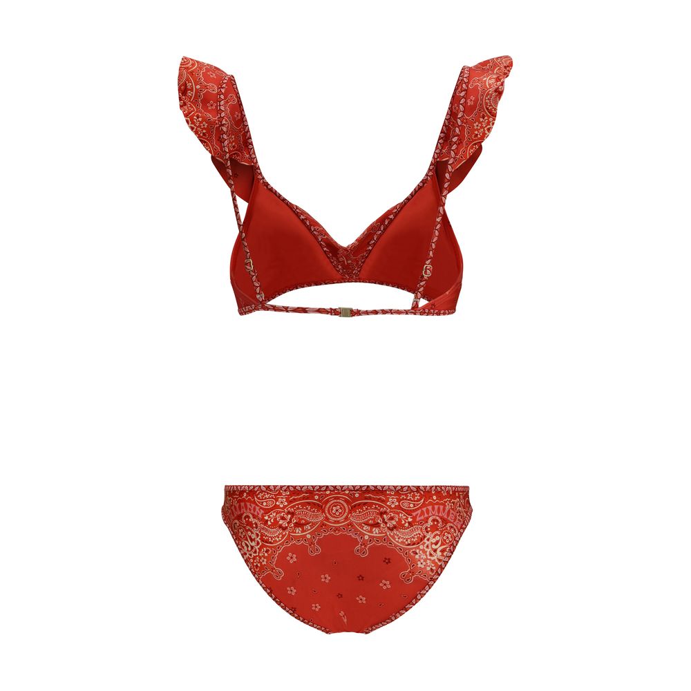 Zimmermann Roter Polyamid-Bikini