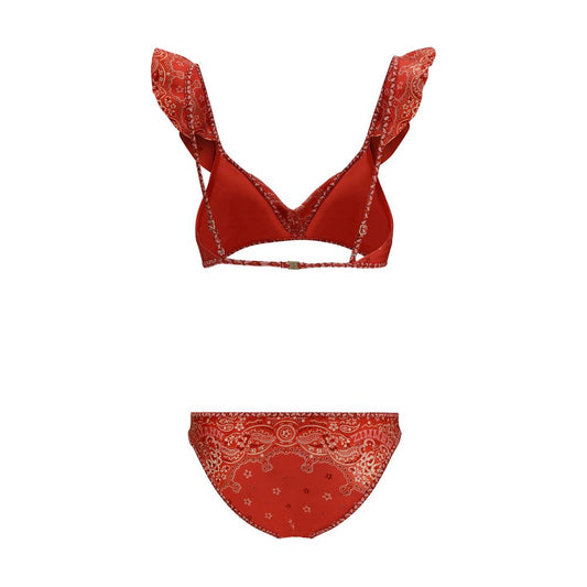 Zimmermann Roter Polyamid-Bikini