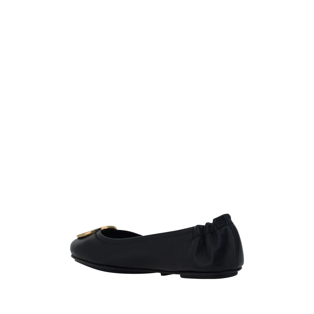 Tory Burch Schwarze Lammleder-Ballerinas Modell Ovis Aries Aries