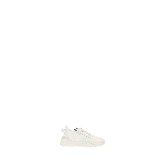 Fendi Weiße Kalbsleder Bos Taurus Sneaker