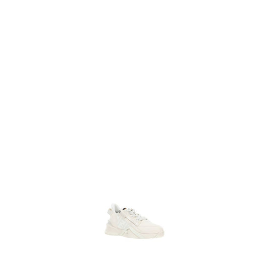 Fendi Weiße Kalbsleder Bos Taurus Sneaker