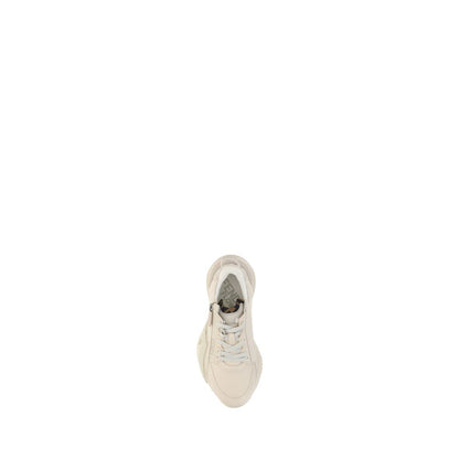 Fendi Weiße Kalbsleder Bos Taurus Sneaker