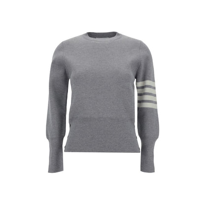 Thom Browne Graues Fleece-Sweatshirt aus Wolle
