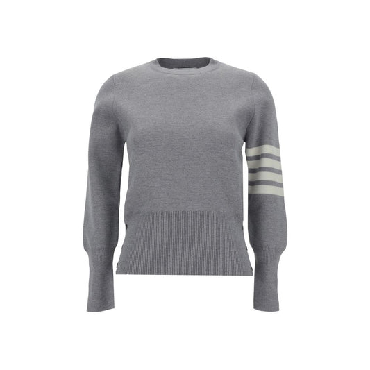 Thom Browne Graues Fleece-Sweatshirt aus Wolle