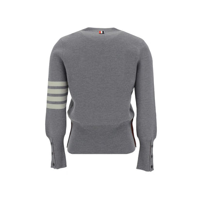 Thom Browne Graues Fleece-Sweatshirt aus Wolle